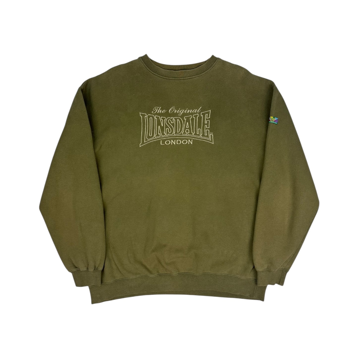 Vintage Lonsdale Pullover olivegrün XXL