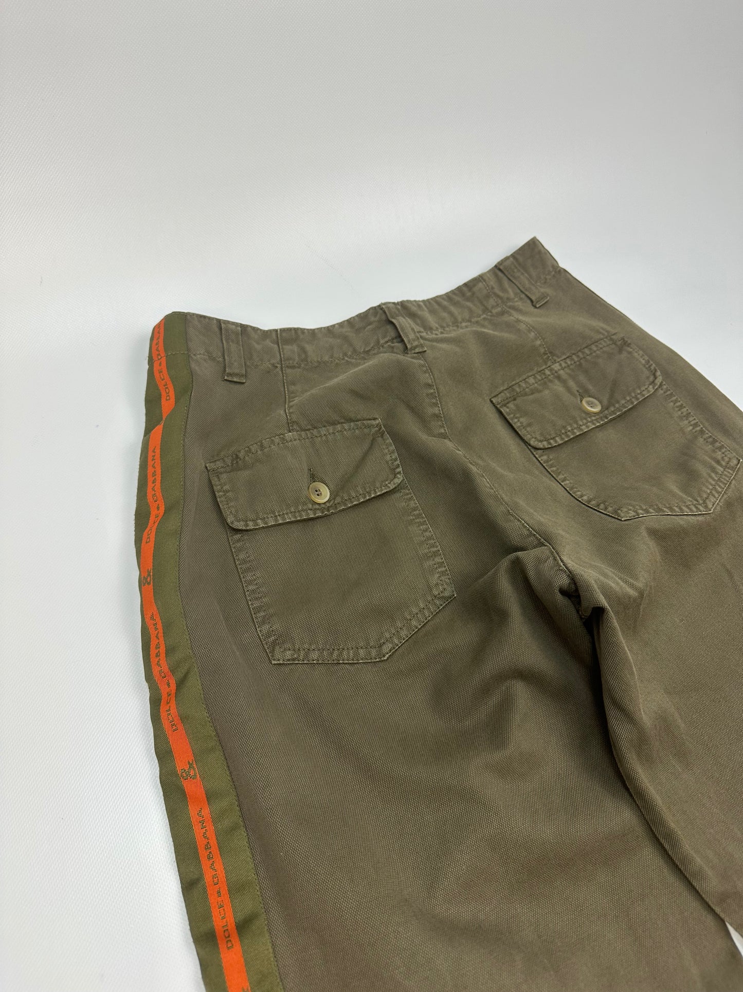 Vintage Dolce & Gabbana Hose grün/orange Gr. 42