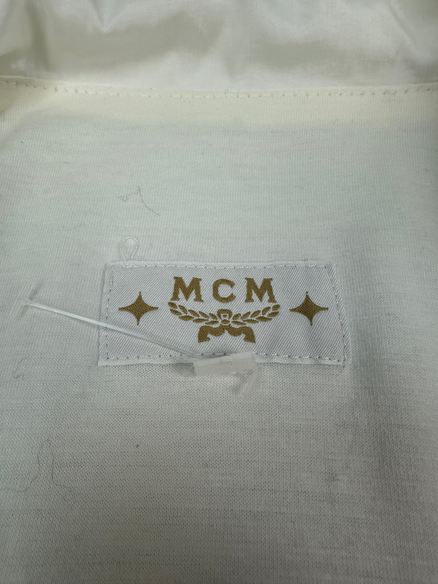 Vintage MCM Trackjacket weiß/gold Gr. XL