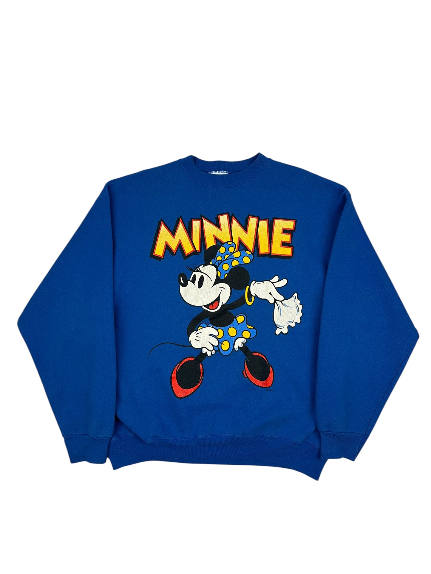 Vintage Disney Minnie Pullover blau XL