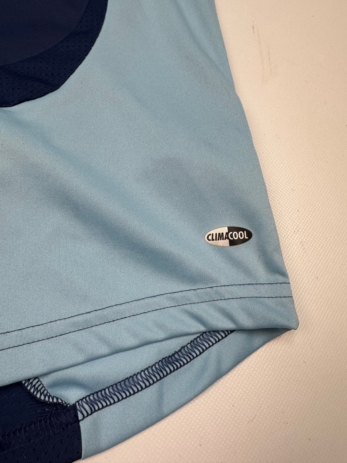 Vintage Adidas Schalke Fußballtrikot blau L