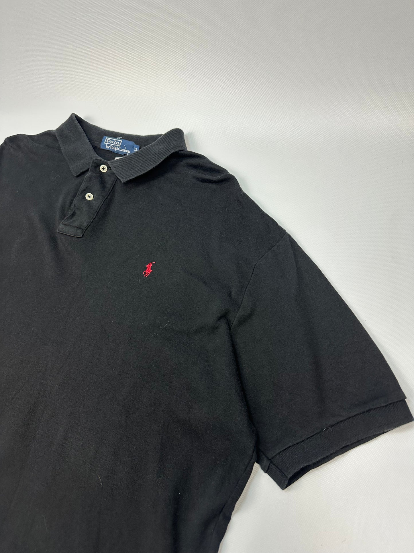 Vintage Polo Ralph Lauren Polohemd schwarz XL
