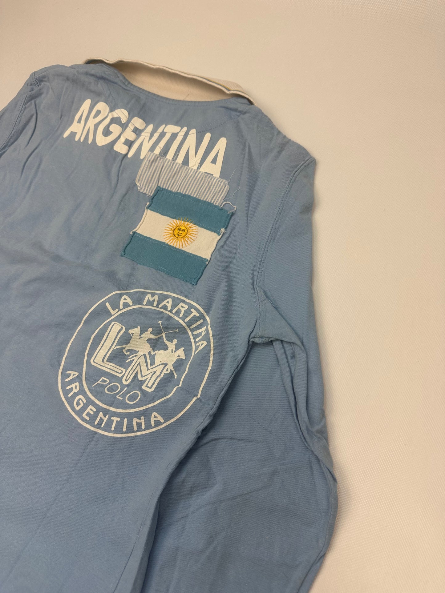 Vintage La Martina Polo hellblau Gr. L