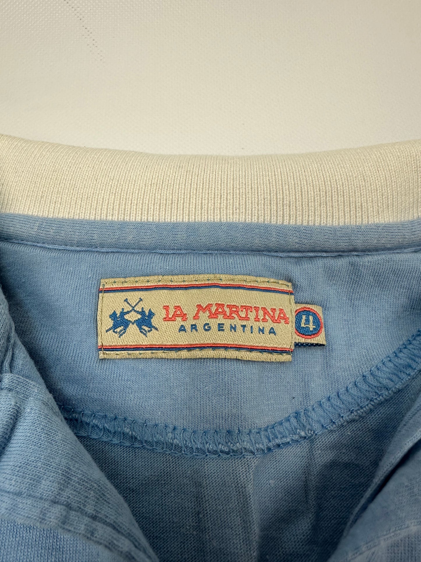 Vintage La Martina Polo hellblau Gr. L