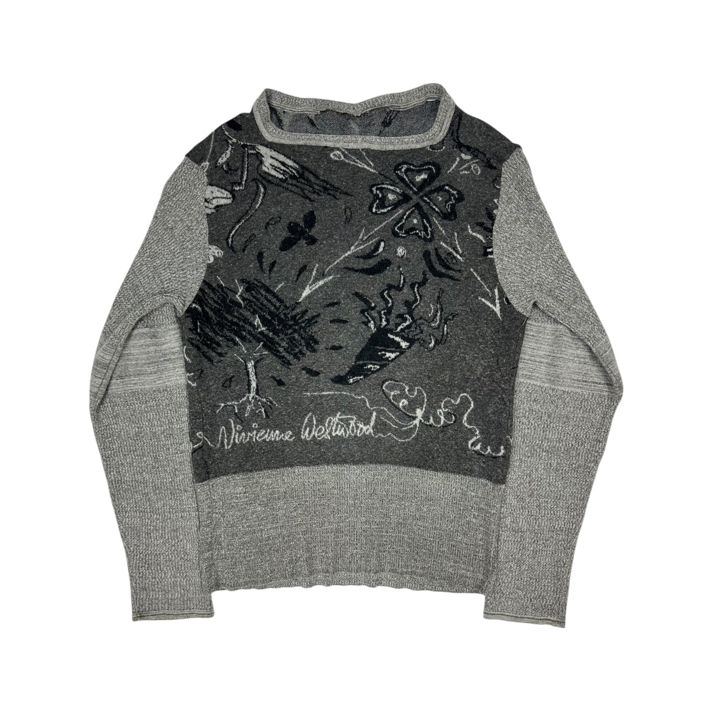 Vintage Vivienne Westwood Pullover grau Gr. M