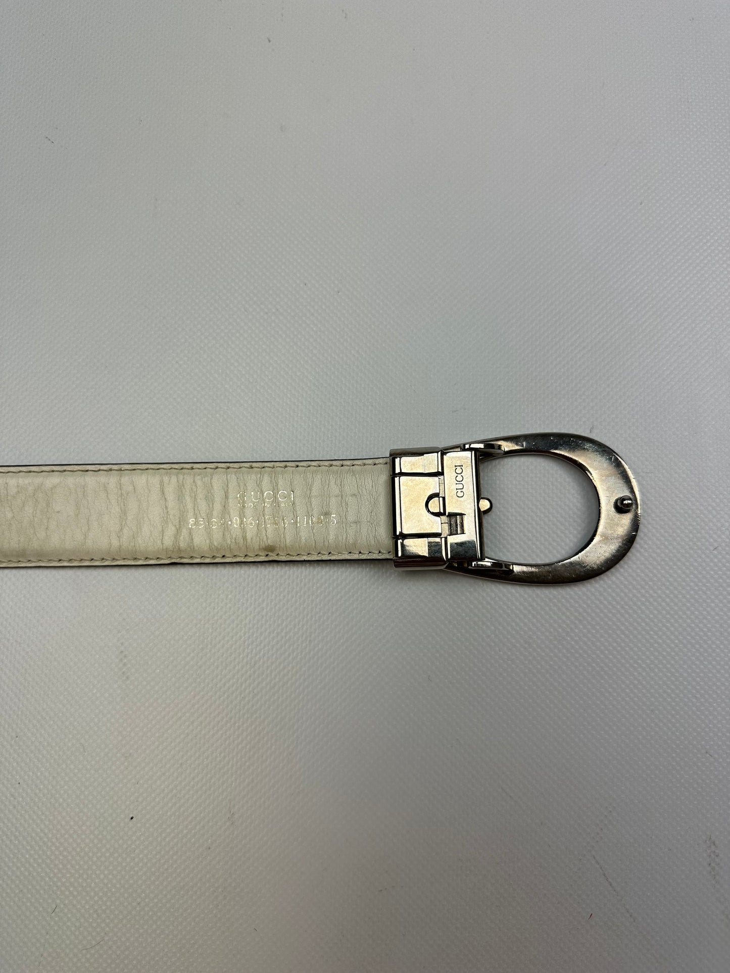 Vintage Gucci Gürtel reversible schwarz/weiß Gr. 85