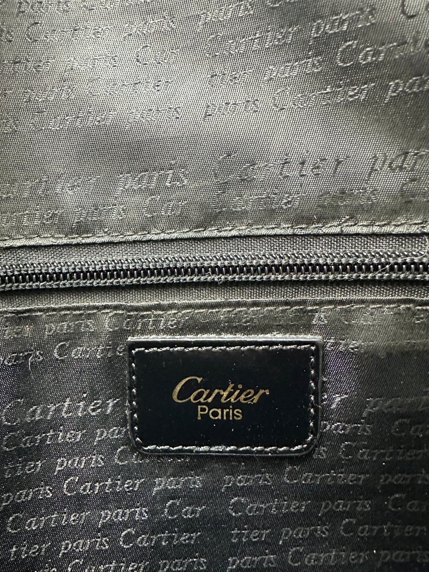 Vintage Cartier Handtasche schwarz