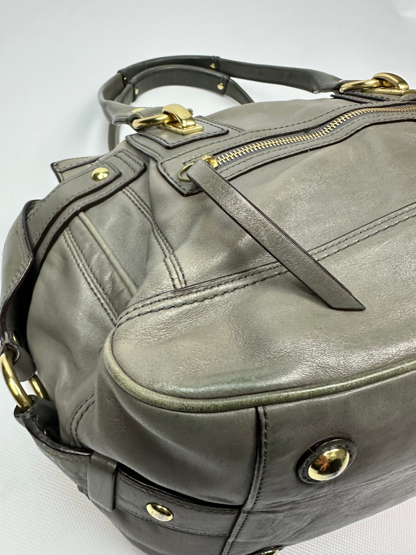 Vintage Coach Handtasche grau
