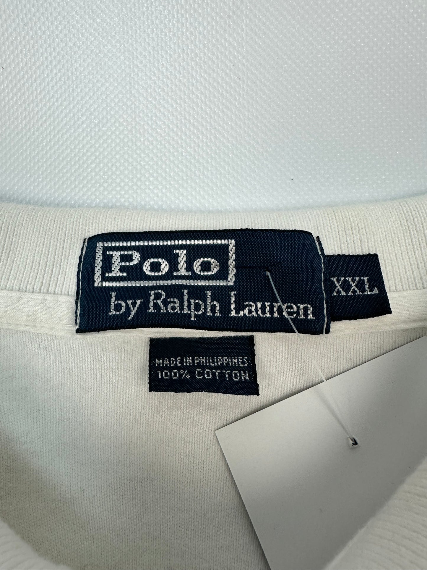 Vintage Polo Ralph Lauren Polohemd weiß XXL