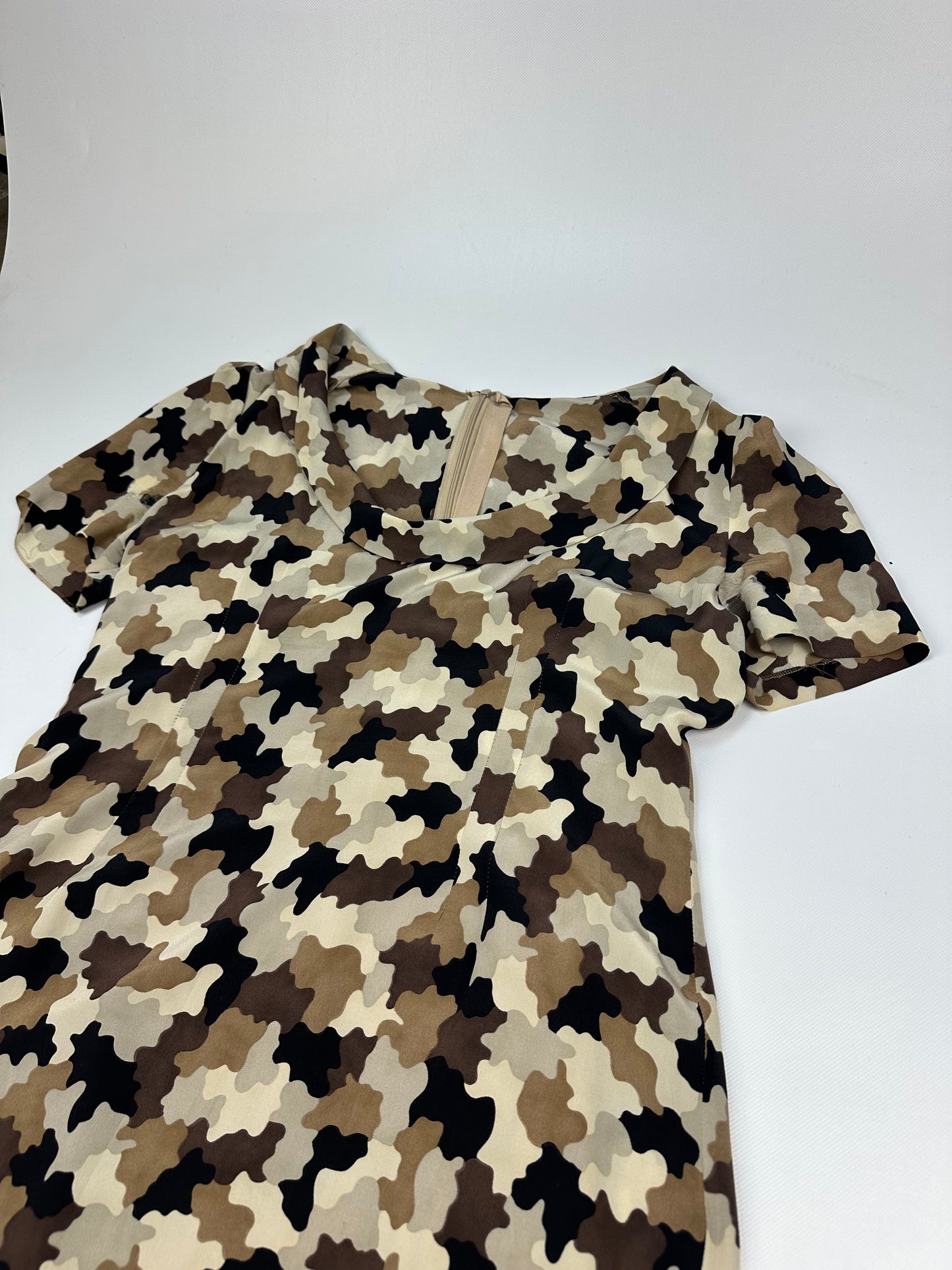 Prada Camouflage Kleid braun/beige Gr. 42