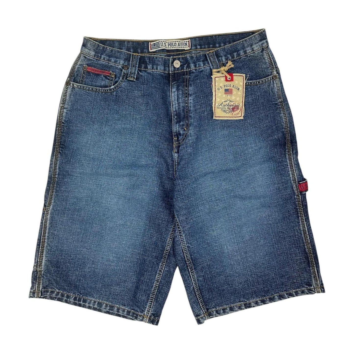 Vintage U.S POLO ASSN. Jorts/kurze Jeanshose blau Gr. 34