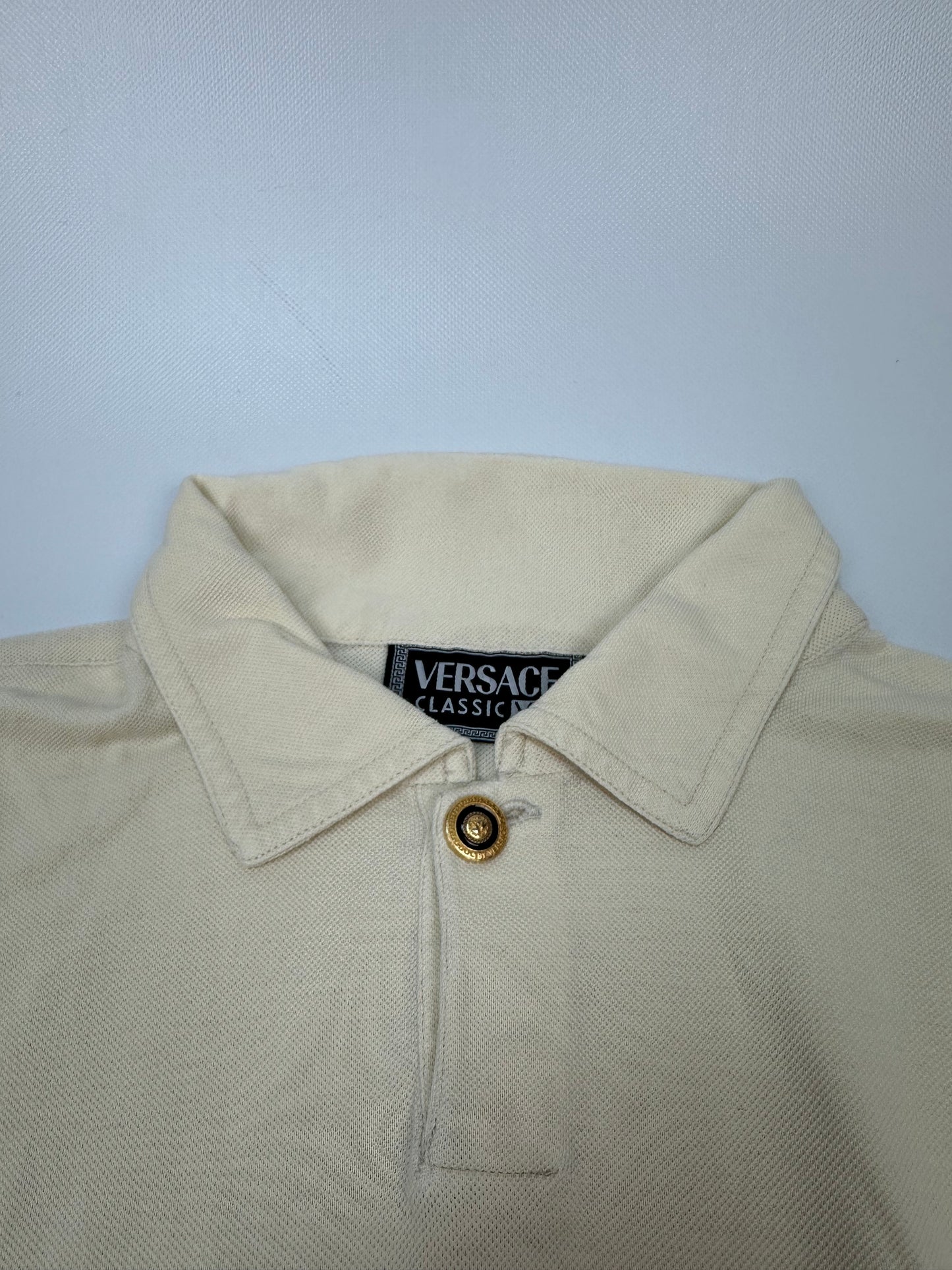 Versace Polo Hemd beige Gr. L/XL