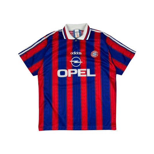 Vintage Adidas FC Bayern Fußball Trikot blau / rot L