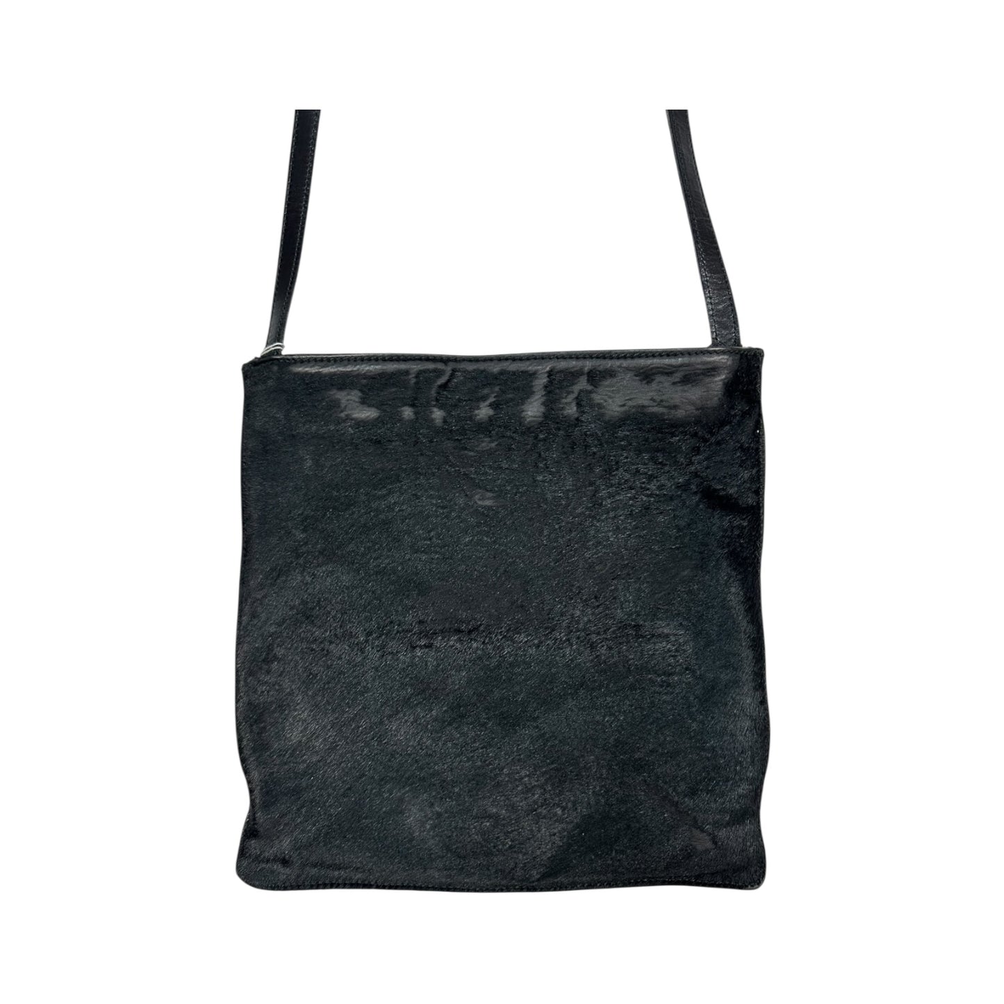 Vintage Prada Umhängetasche Ponyhair schwarz