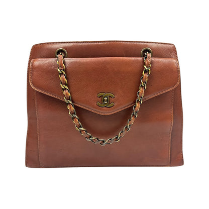 Vintage Chanel Handtasche braun / gold