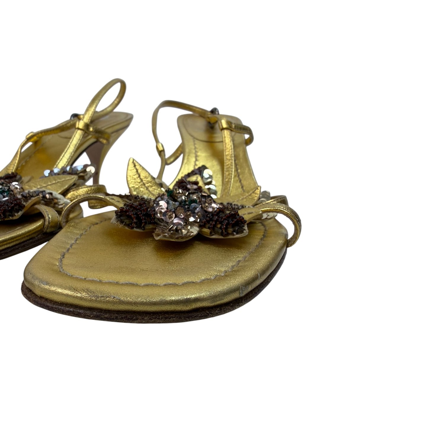 Vintage Miu Miu Heels Gold Gr. 41