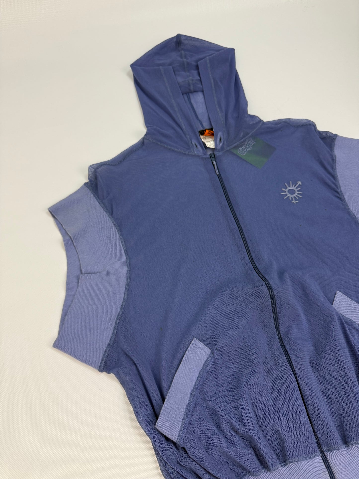 Vintage Jean Paul Gaultier Soleil Top/Jacke blau Gr. M