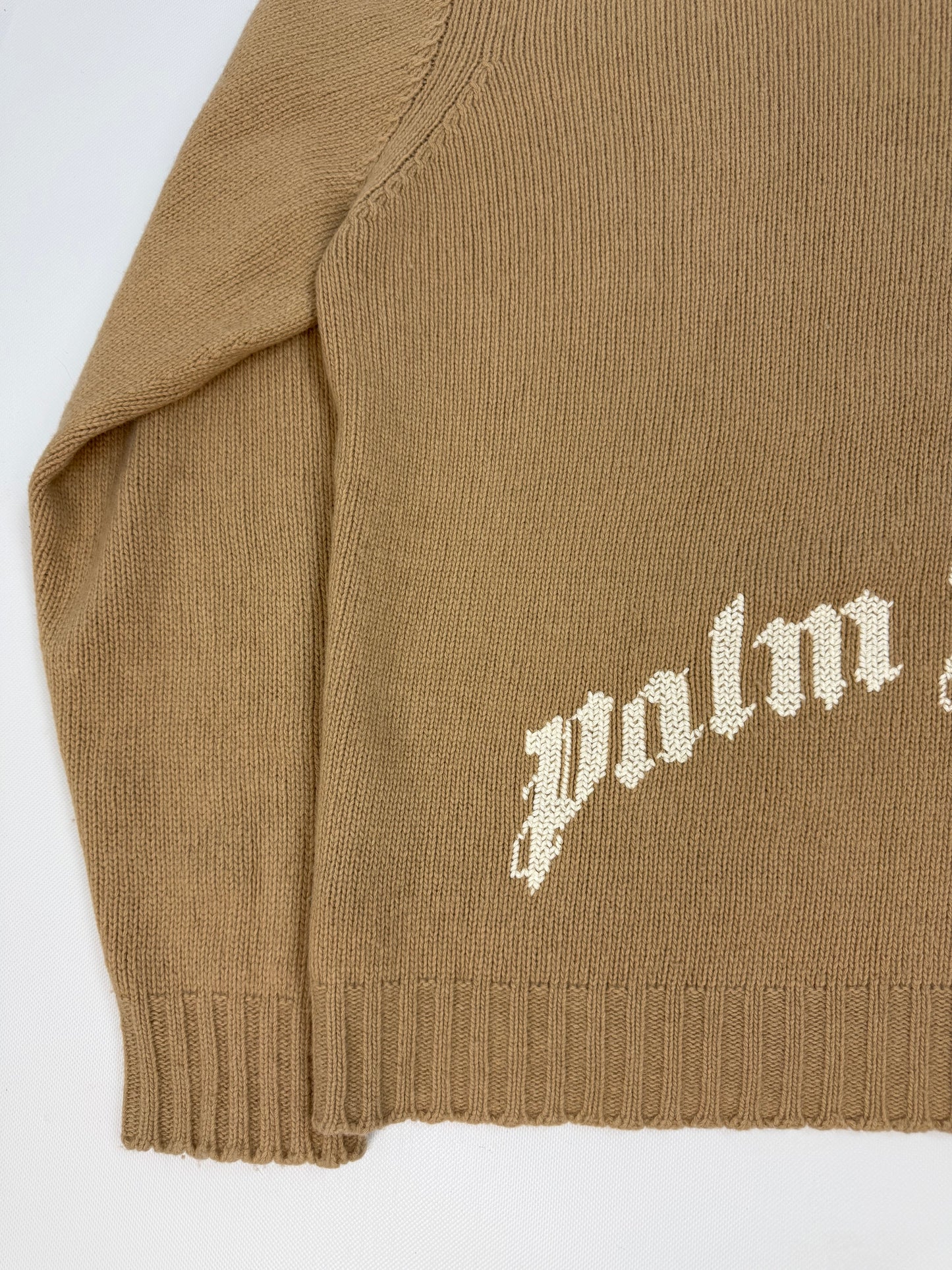 Palm Angels Pullover braun / weiß Gr. XXL
