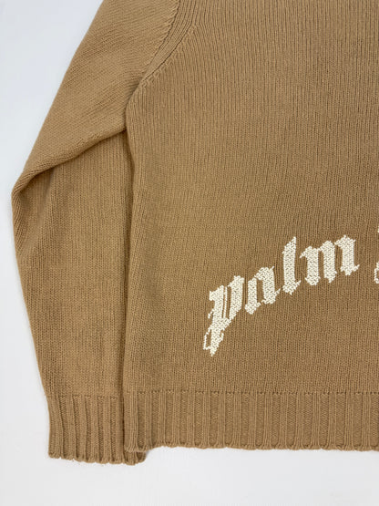 Palm Angels Pullover braun / weiß Gr. XXL