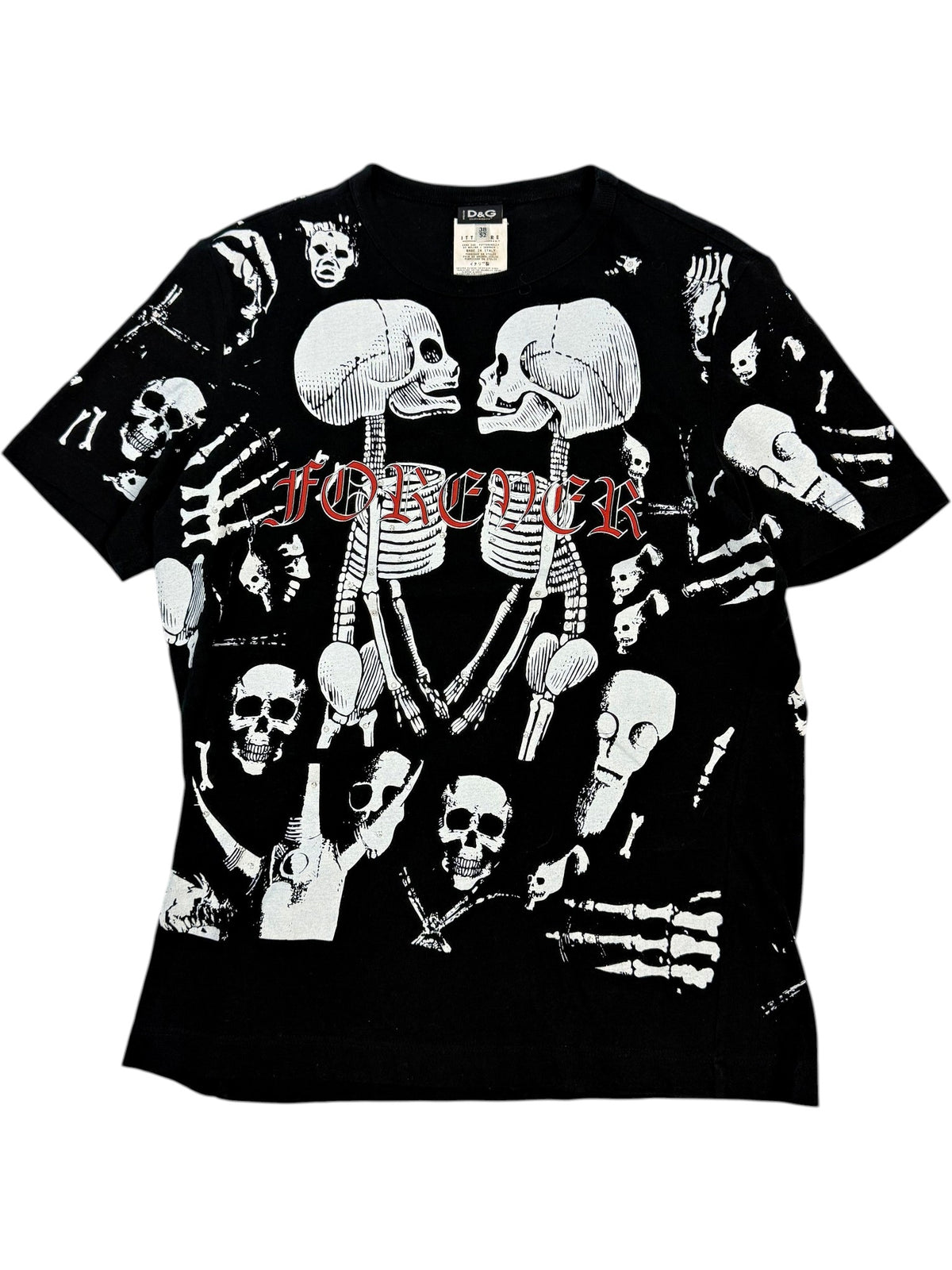 Dolce & Gabbana SS 2003 "FOREVER" Skeleton T-Shirt
