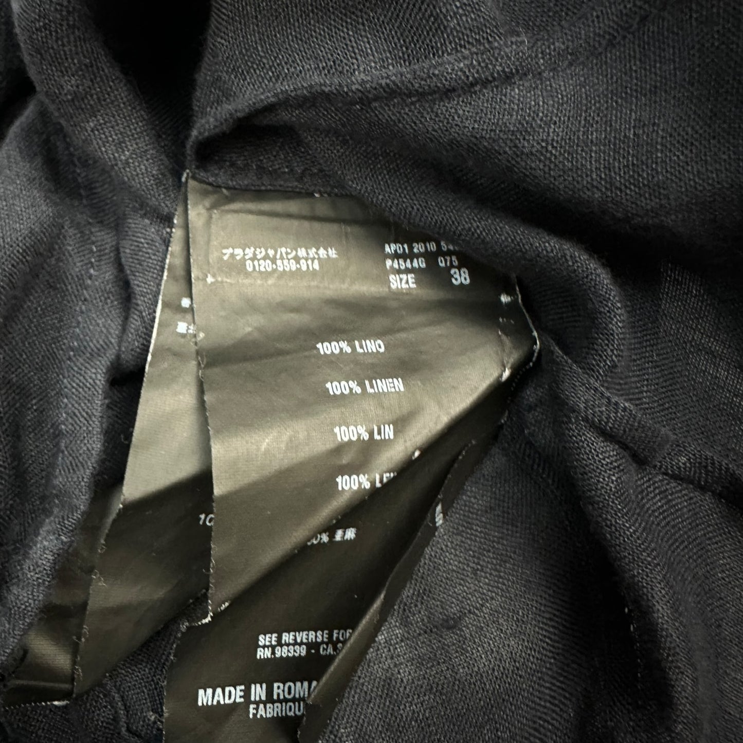 Vintage Prada Bluse schwarz 38