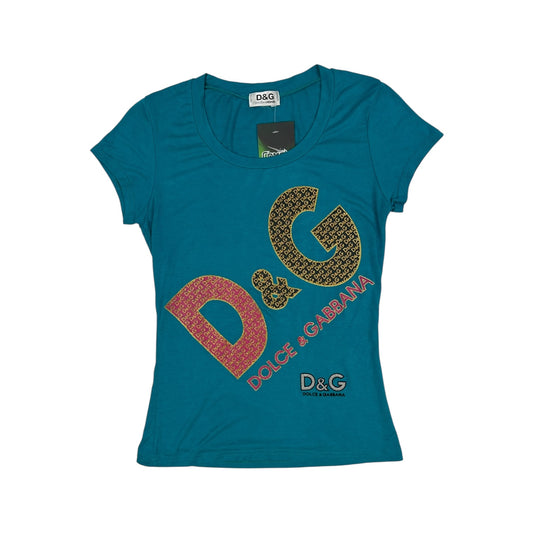 Vintage Dolce & Gabbana T-Shirt blau Damen S
