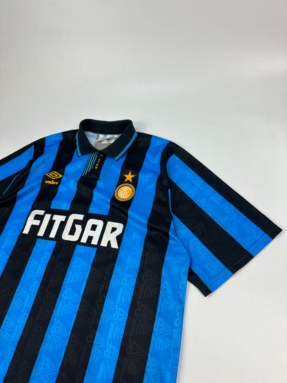 Vintage Umbro Inter Milan Jersey schwarz/blau Gr. M
