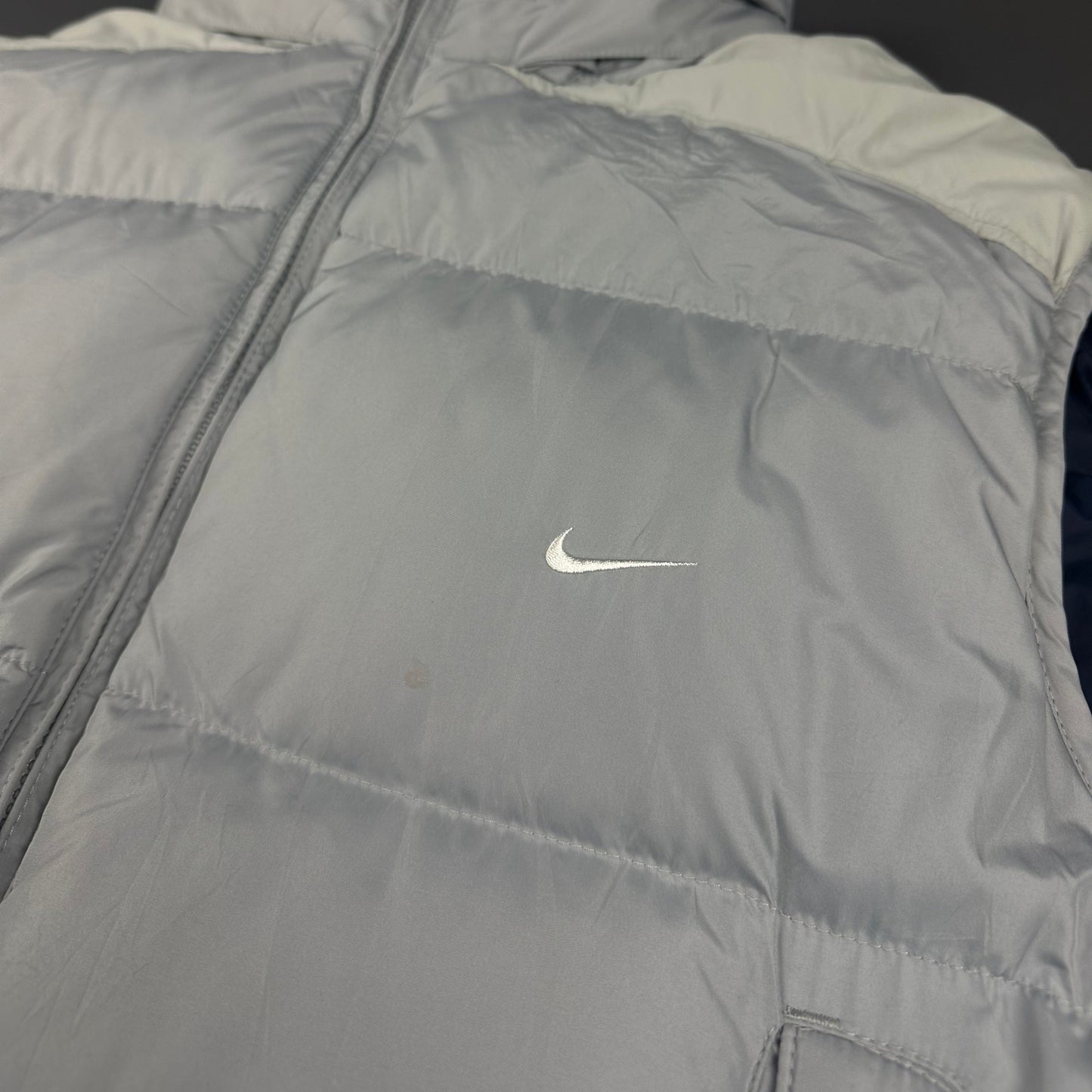 Vintage Nike Puffer Weste grau XL