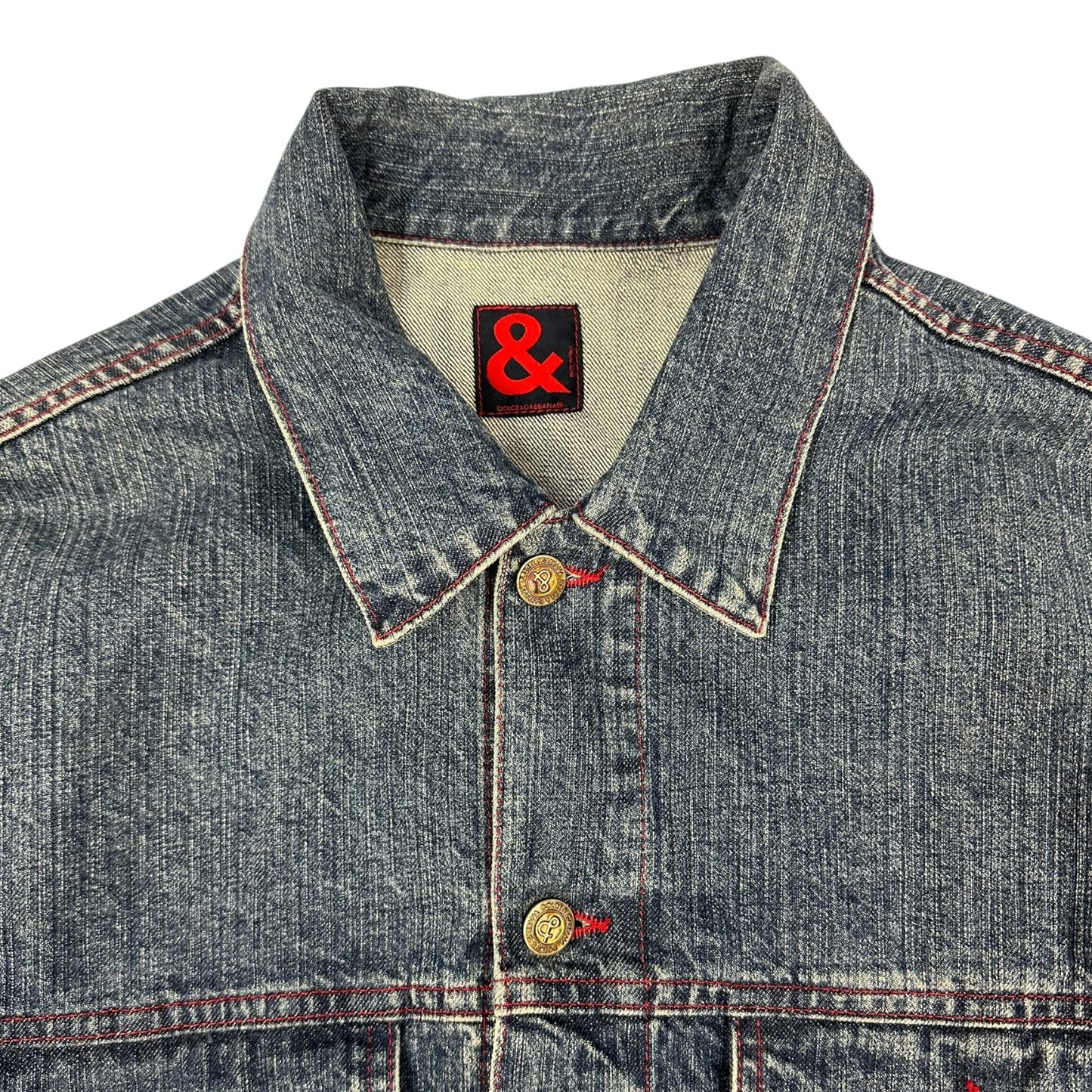 Vintage Dolce & Gabbana Jeans Jacke blau