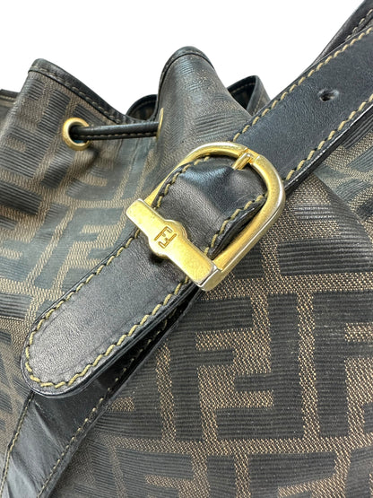 Vintage Fendi Umhängetasche braun/gold