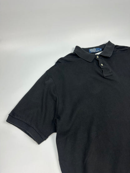 Vintage Polo Ralph Lauren Polohemd schwarz XL