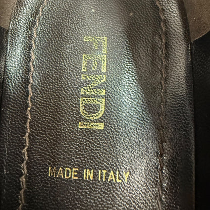 Vintage Fendi Ballerinas braun / schwarz Gr. 36