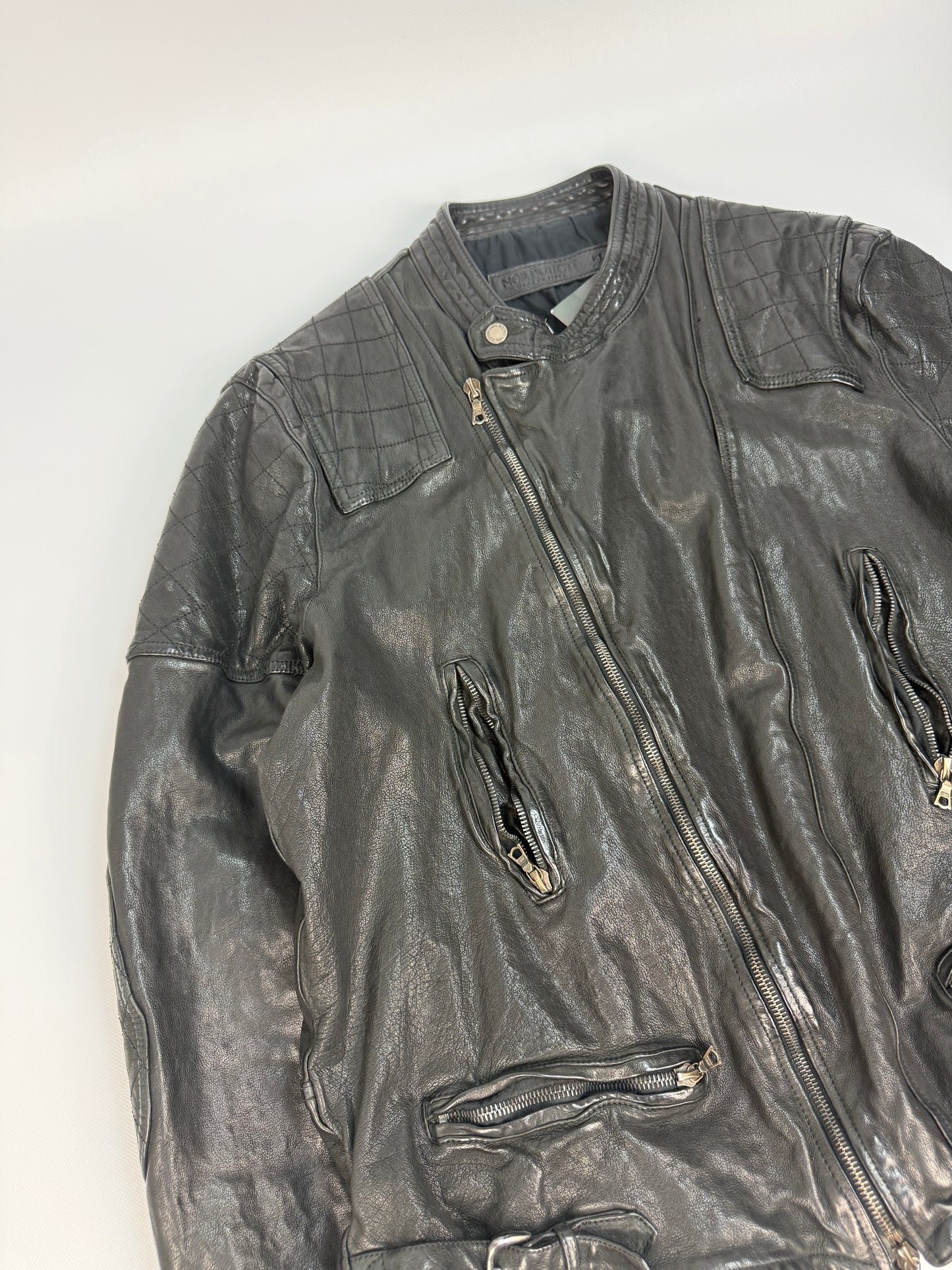 Vintage Neil Barrett Lederjacke schwarz Gr. XL