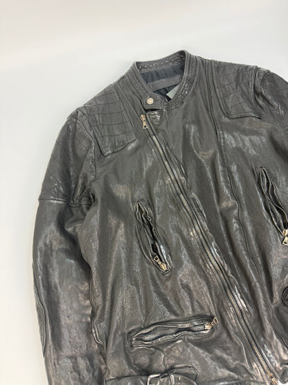 Vintage Neil Barrett Lederjacke schwarz Gr. XL