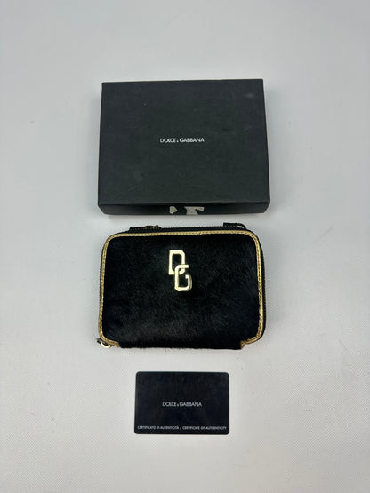 Vintage Dolce & Gabbana Pony Portemonnaie schwarz