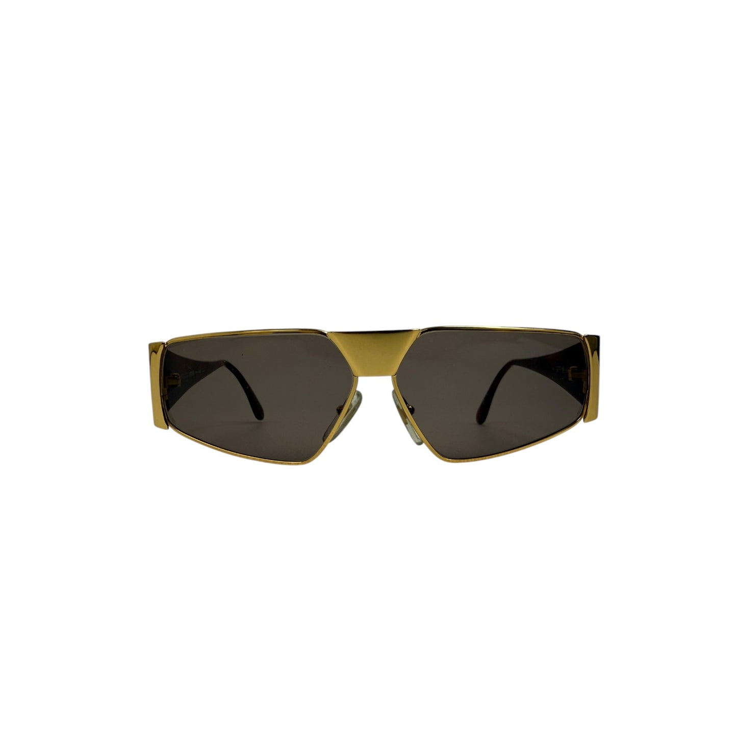 Vintage Gianfranco Ferre Sonnenbrille Gold / braun