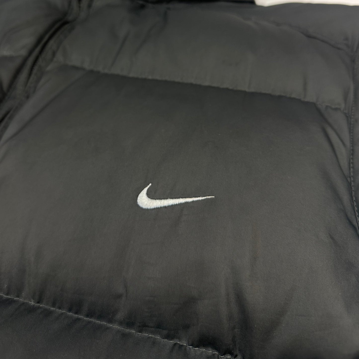 Vintage Nike Puffer Weste schwarz L
