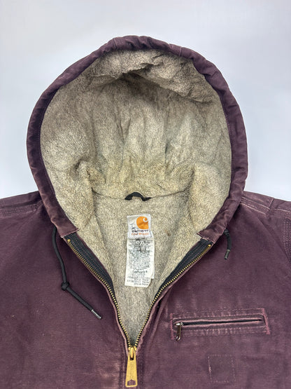 Vintage Carhartt Jacke dunkelrot Gr. M Frauen: XL