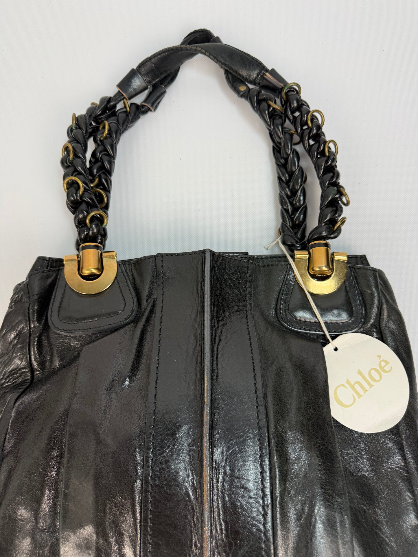 Vintage Chloé Handtasche schwarz / Gold