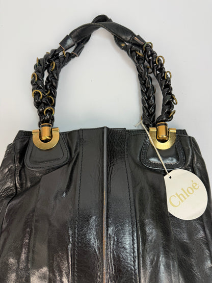 Vintage Chloé Handtasche schwarz / Gold