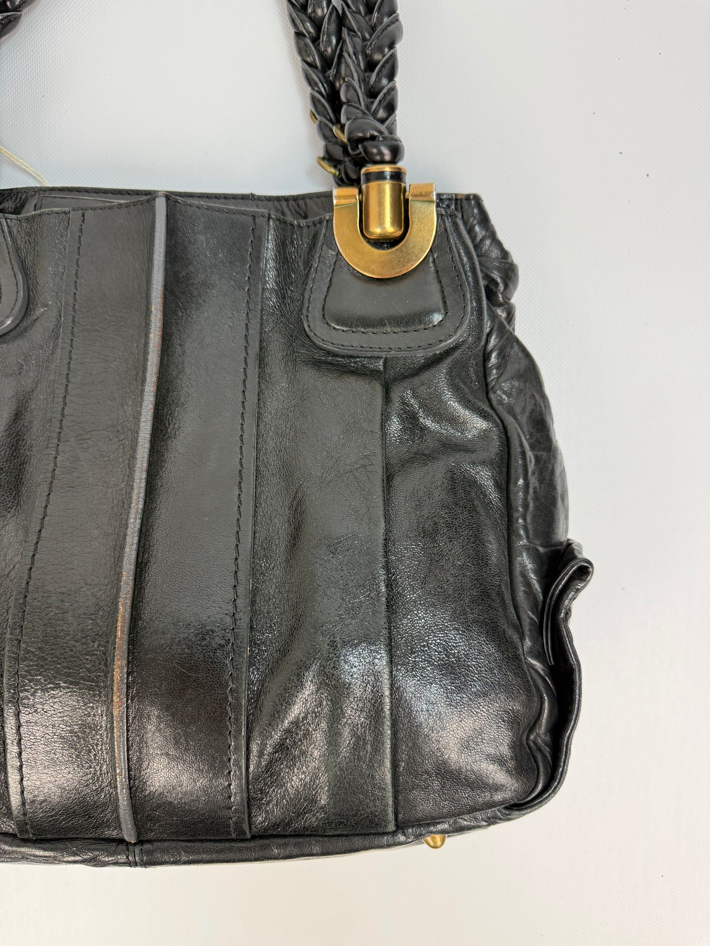 Vintage Chloé Handtasche schwarz / Gold