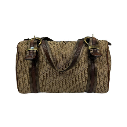 Vintage Christian Dior Boston Monogramm Handtasche braun