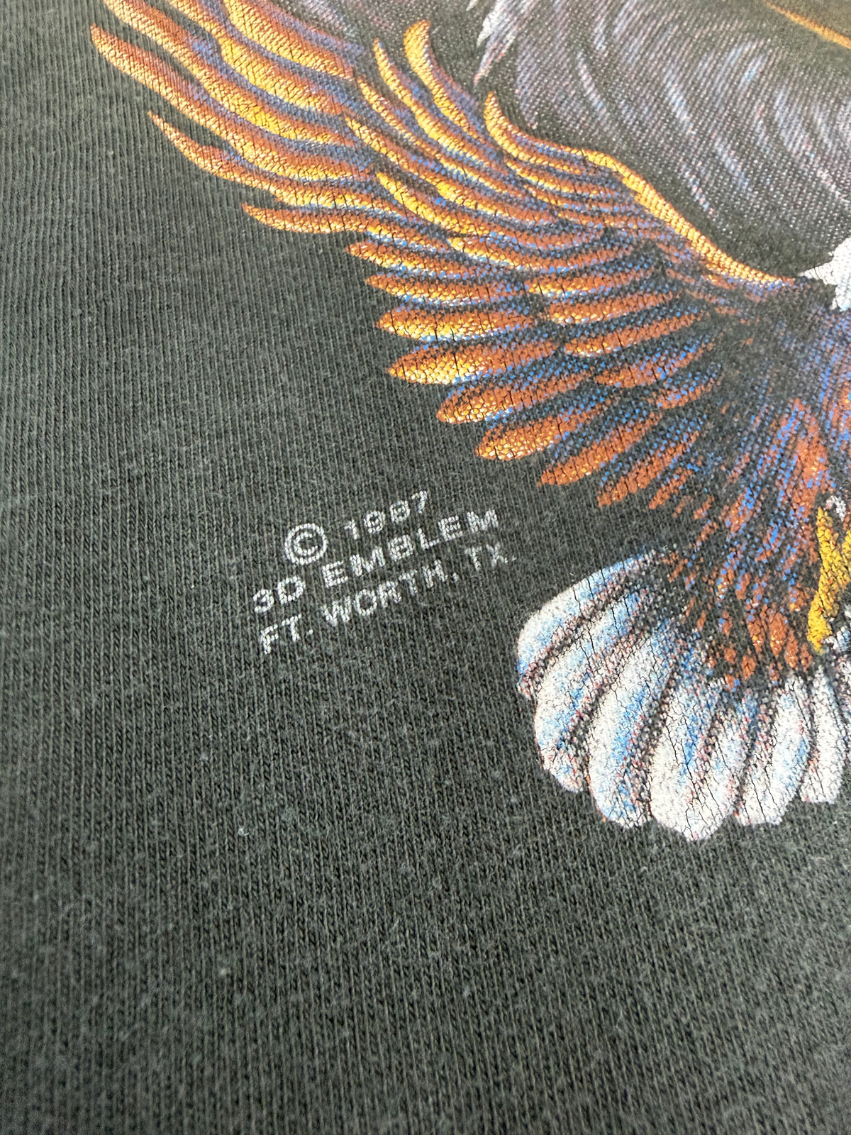 Vintage Harley-davidson 3D Emblem T-shirt