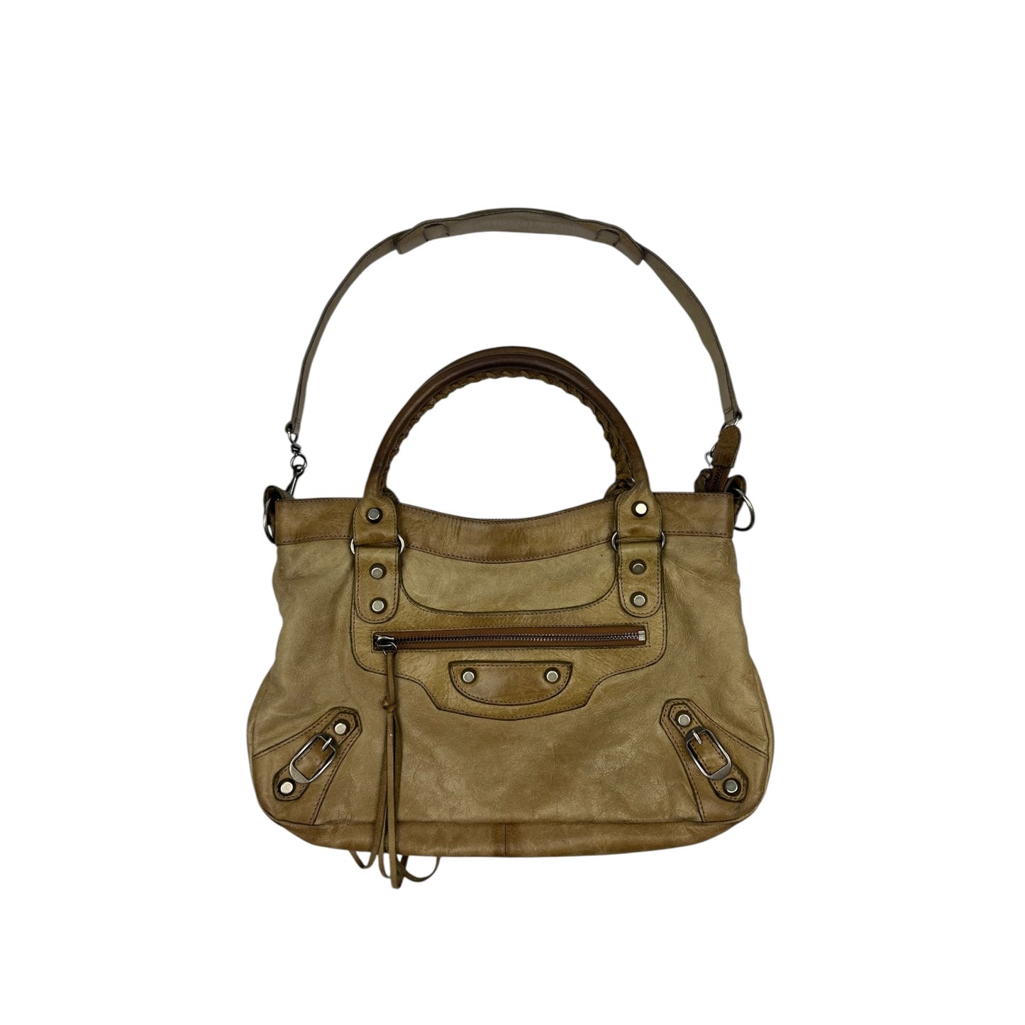 Vintage Balenciaga City bag beige/braun