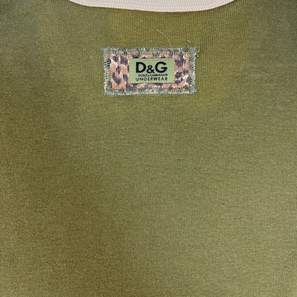 Vintage Dolce & Gabbana Top dunkelgrün Gr. M