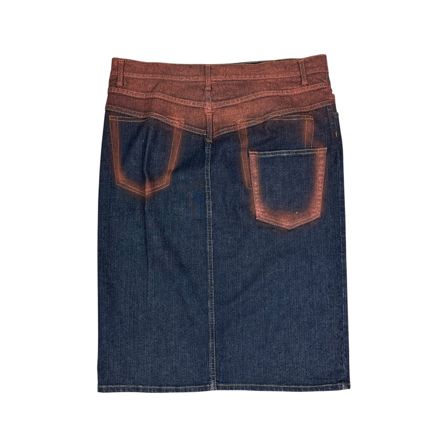 Vintage Just Cavalli Jeans Rock blau / bronze 44