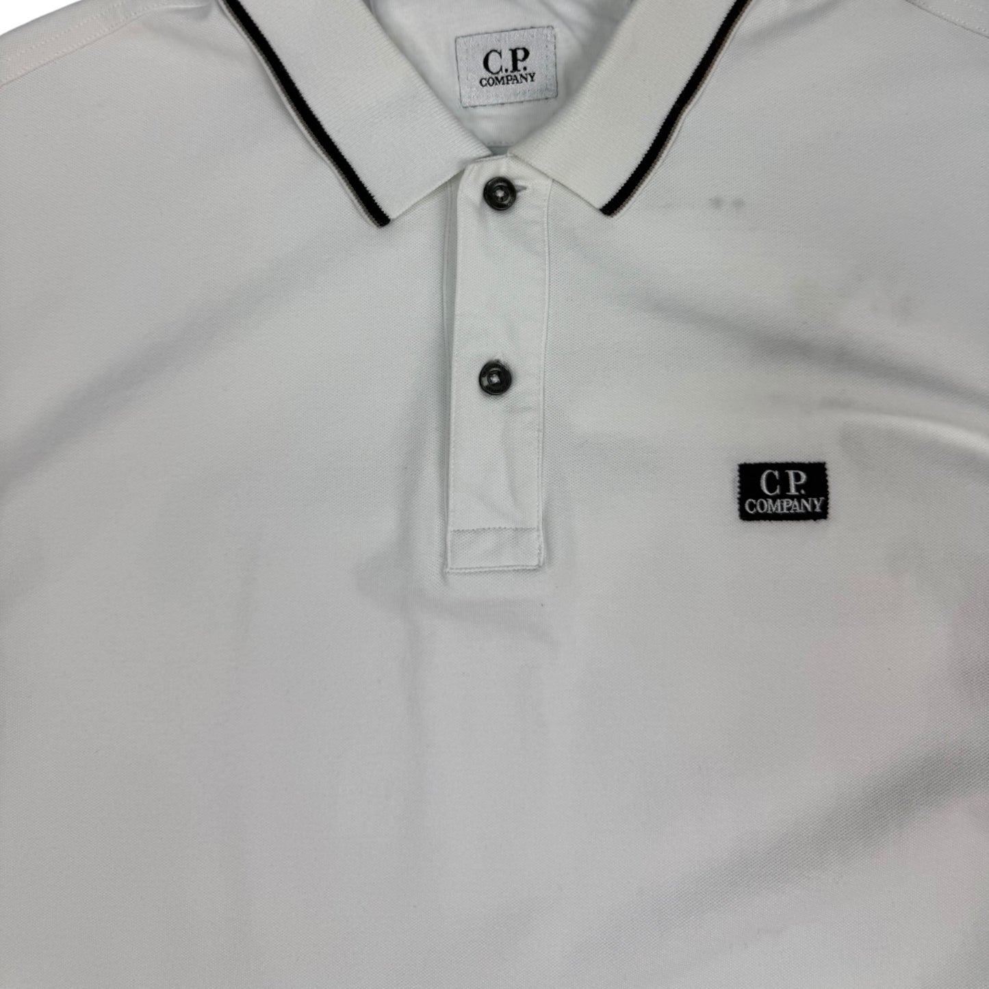 C.P. Company Polohemd weiß S