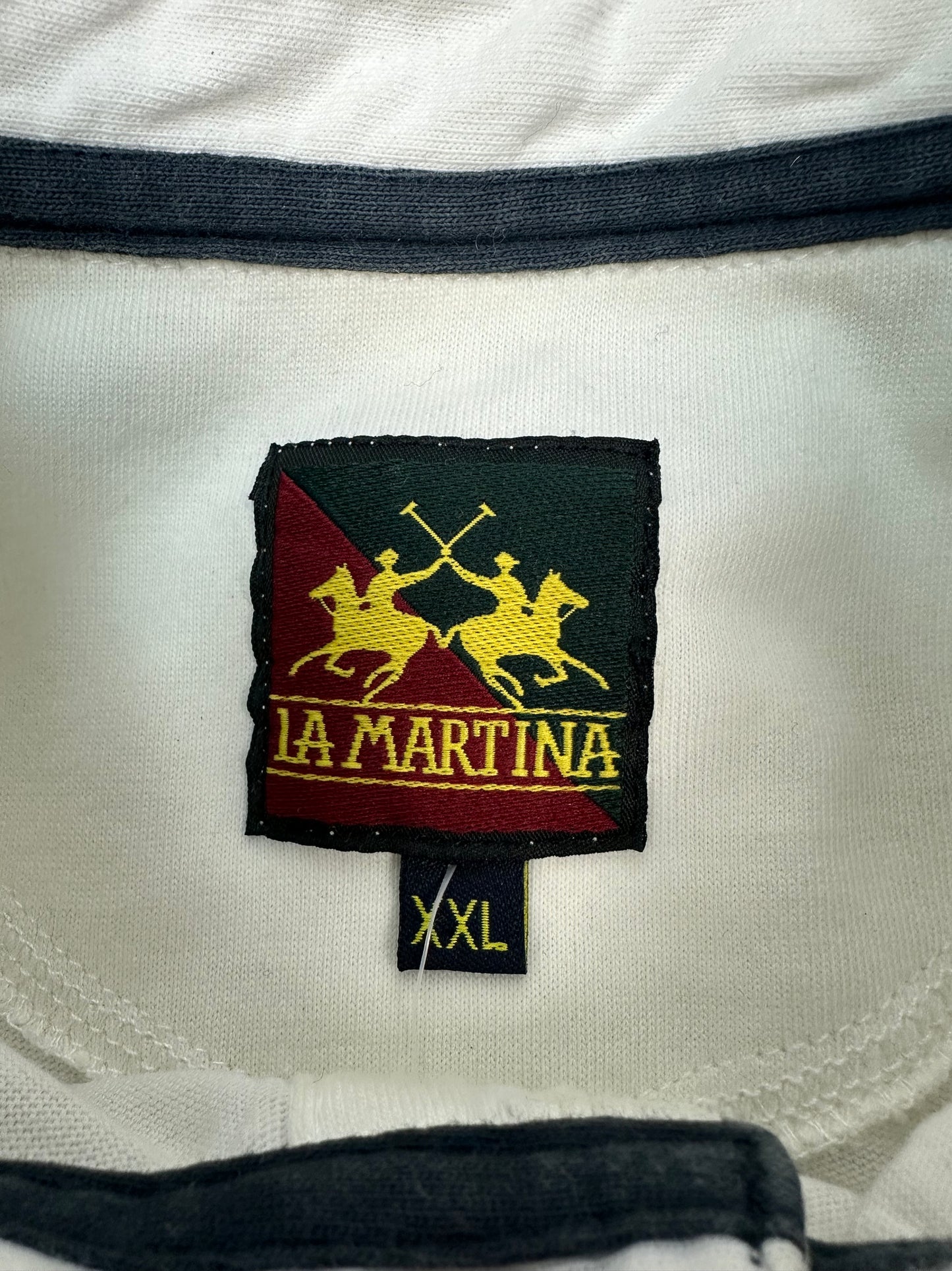 Vintage La Martina Polohemd weiß XXL