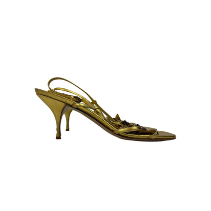 Vintage Miu Miu Heels Gold Gr. 41