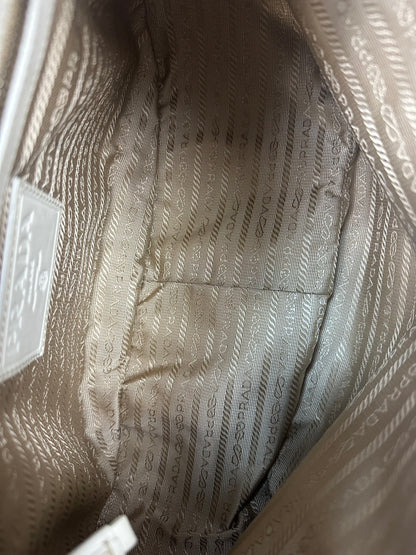 Prada Jacquard Handtasche beige/braun